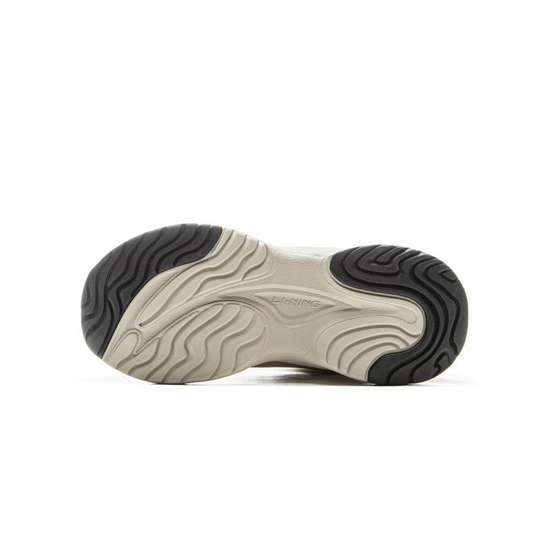 Li Ning Kids Fashion Trendy High-Top Casual Shoes Kids Sneakers Gray Blue YKCU224-5