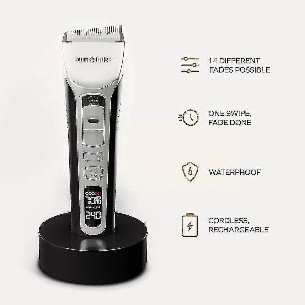 Professional Hair Clipper Men's Barber Beard Trimmer Rechargeable Hair Cutting Machine Ceramic Blade Adult Kid Haircut
