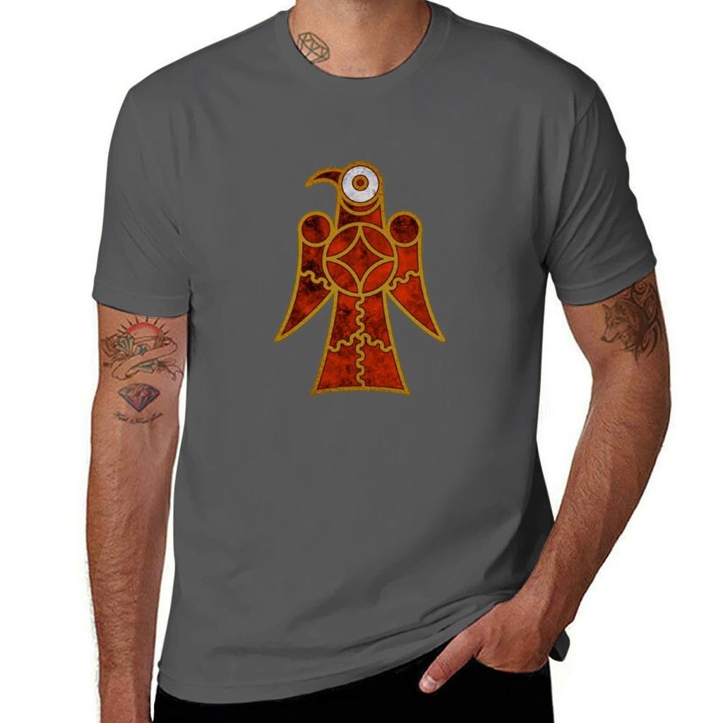 Anglo Saxon Bird Tshirt Classic Crew Neck Cotton Tshirt