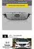 Сетка в решетку переднего бампера Hyundai Sonata 9-го поколения 2015-2017 гг.