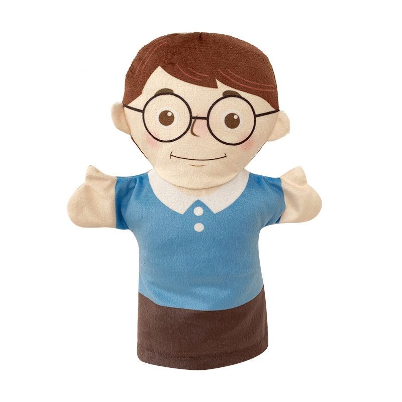 Storytelling Family Hand Puppet Family Role Play Interactive Toys Open Mouth Character Plush Hand Puppet