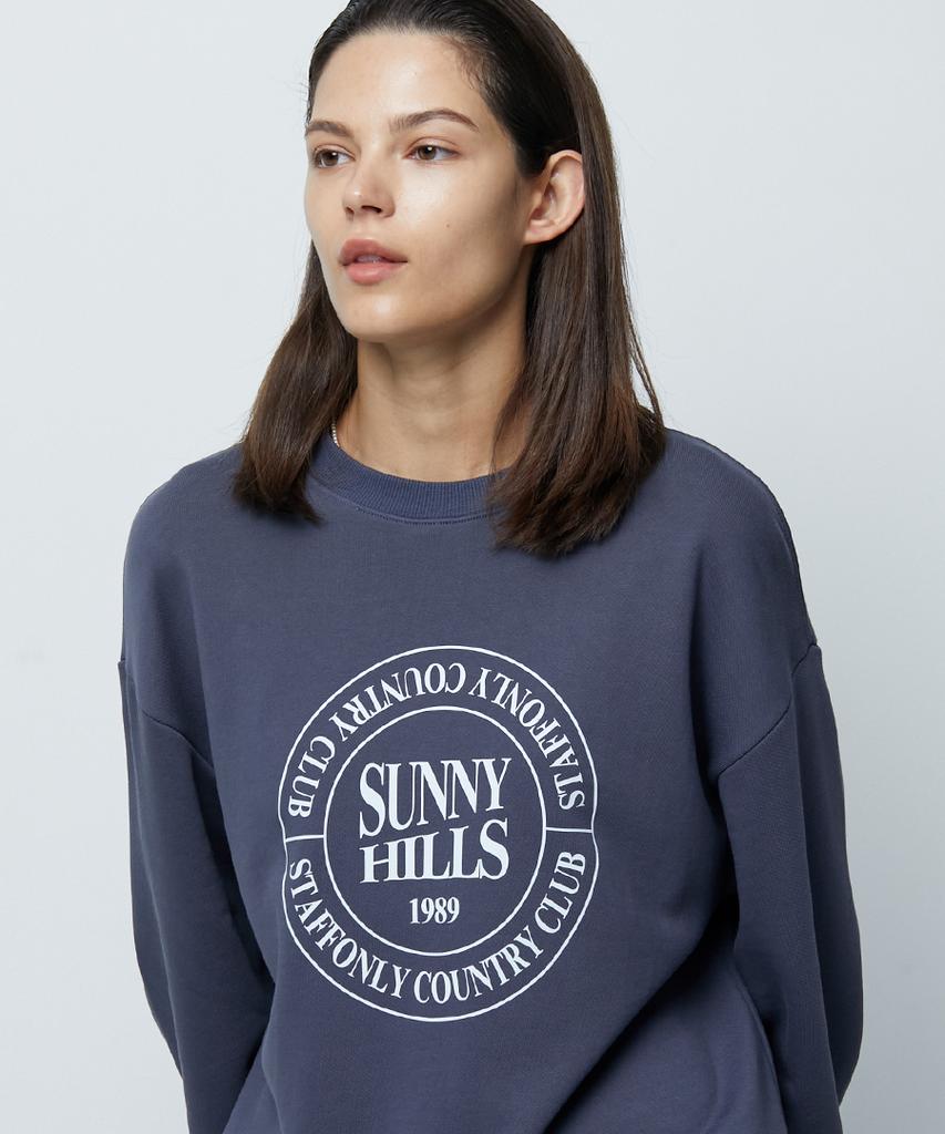 STAFFONLY Sunny Hills Logo Sweatshirts (Washed Navy)