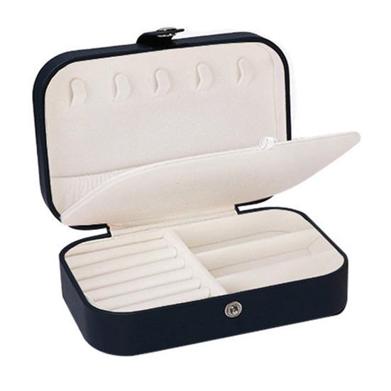 Коробка для хранения ювелирных изделий, держатель для сережек, ожерелий, большая вместимость, несколько отделений, легкий портативный органайзер для ювелирных изделий