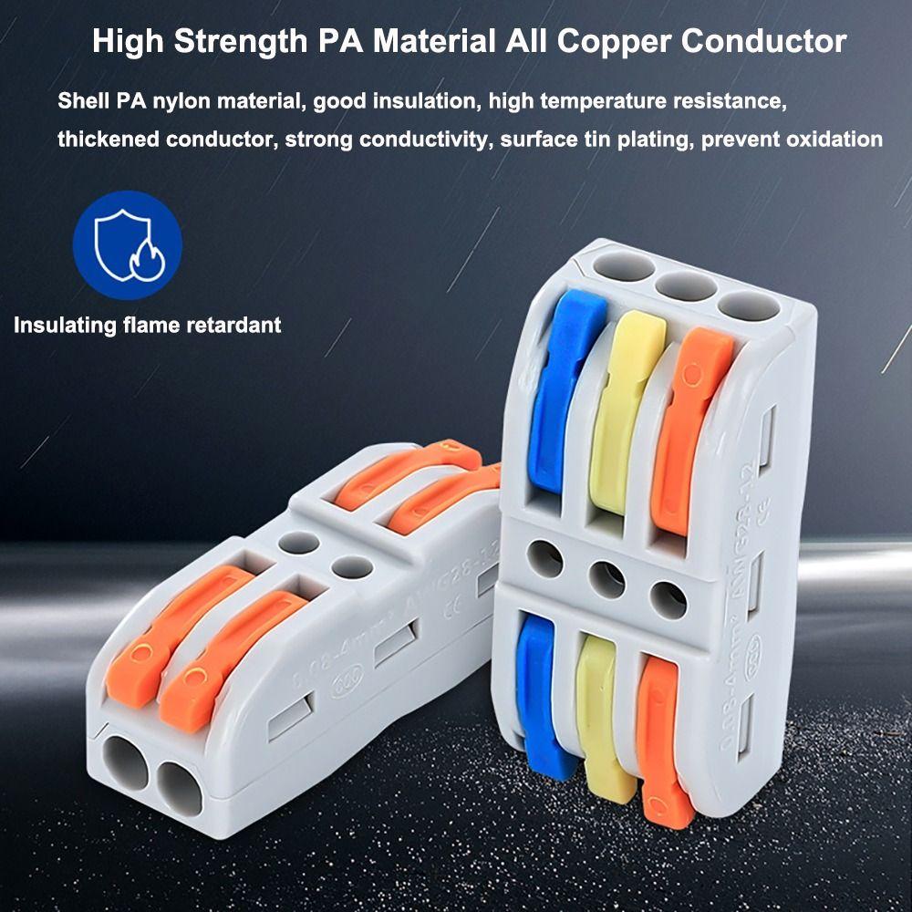 Мини-быстрая клеммная колодка Универсальные компактные клеммные колодки с быстрым разъемом Электрические