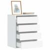 VidaXL Corner Chest of Drawers White 60x41x76 Cm Engineered Wood, Chest of Drawers with Drawers, Filing Cabinet, Drawer Cabinet, Cabinet of 852870