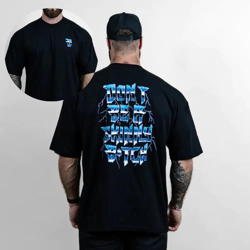 Футболка CBUM Gym Thavage Muscular Cotton для мужчин с короткими рукавами, футболка для бодибилдинга, спортивные футболки для лета, тренировок, пробежек