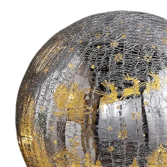 Yousheng Светящийся Треснувший Рождественский Шар Светящаяся Треснувшая Сфера со Сценой Рождества Скрытый Светящийся Рождественский Стеклянный Шар для Дерева Домашнего Украшения для Вечеринки