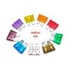 High-Quality Car Blade Fuses, Zinc Alloy, 2A-40A (Medium, Small, Mini)