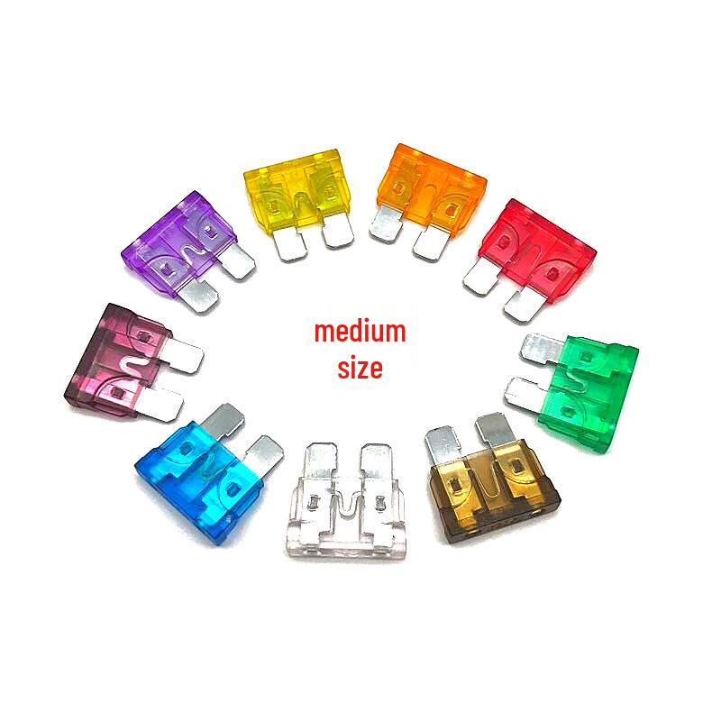 High-Quality Car Blade Fuses, Zinc Alloy, 2A-40A (Medium, Small, Mini)