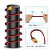 Кабель с клеммой SinLoon XT60-O-ring 12AWG XT60H Штекерный разъем с уплотнительным кольцом Провод для радиоуправляемых самолетов, игрушечных машинок, литиевых FPV, соревновательных дронов (0.6M)