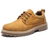 Lopis Men's Casual Shoes, Stylish, Non-Slip Work Boots, Low-Cut, Lace-Up, Comfortable (Yellow, Measurement_27_Point_0_Centimeters)