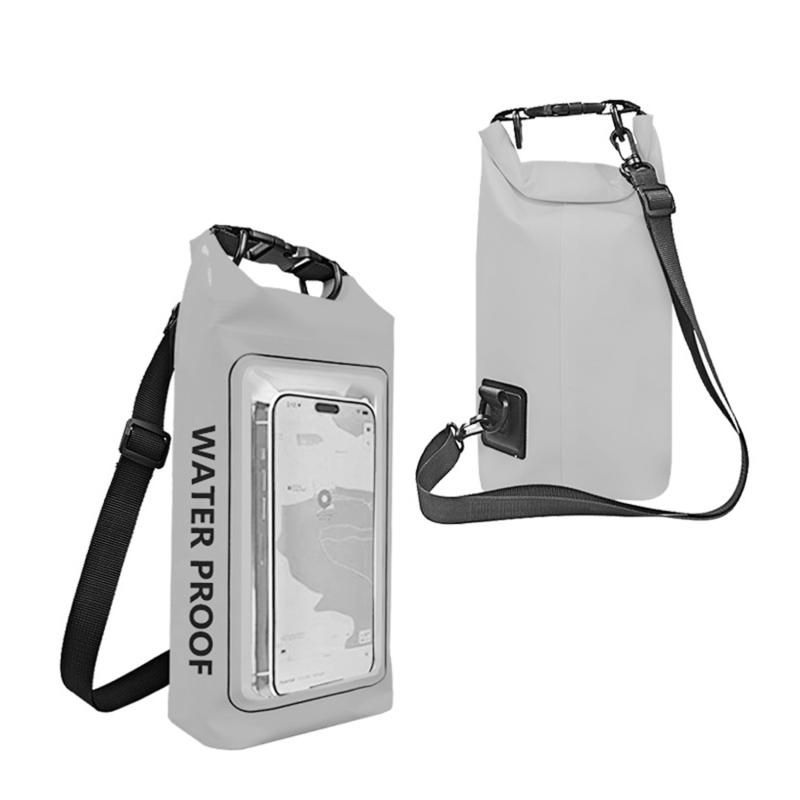 Waterproof Crossbody Bag 2 In 1 Cell Phone Dry Bag PVC Swimming Storage Bag Outdoor Beach Boating Water Sports Accessories