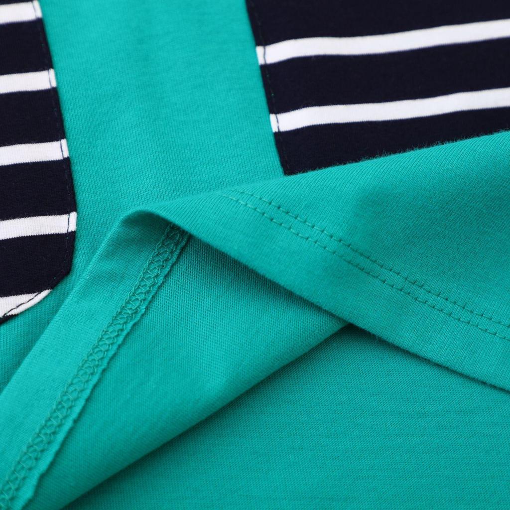 Летнее платье для девочек с коротким рукавом А-силуэта с вышивкой жирафа на длинной шее