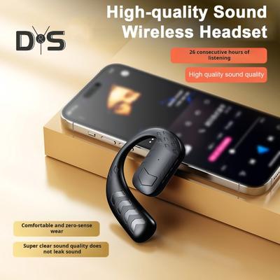 Беспроводные наушники с поддержкой Bluetooth, стереозвук, мощные басы, конструкция с заушным креплением, стабильное соединение, спортивные наушники-вкладыши