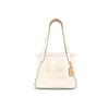 27 Сумка-тоут из кожи с принтом 'Carriage Print' Женские сумки-тоут Цвет: Off-White C4062-IMSQQ