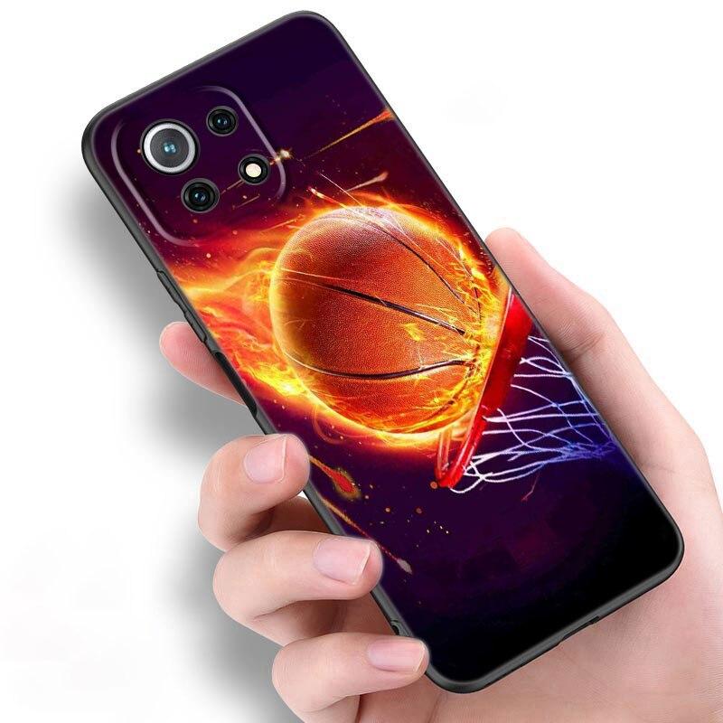 Basketball Basket Number Phone Case For Xiaomi Mi POCO X3 NFC GT M4 M3 12 11T 10T Pro A3 11 Lite NE 5G 12X 11i F3 Black Cover