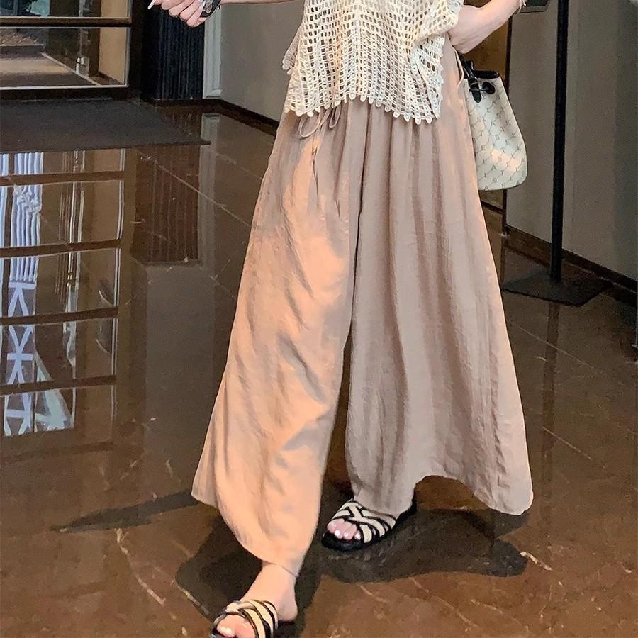 Sheepskin version~ square-headed straw-woven cross-toed slippers women's Korea 2025 summer irregular casual cool slippers