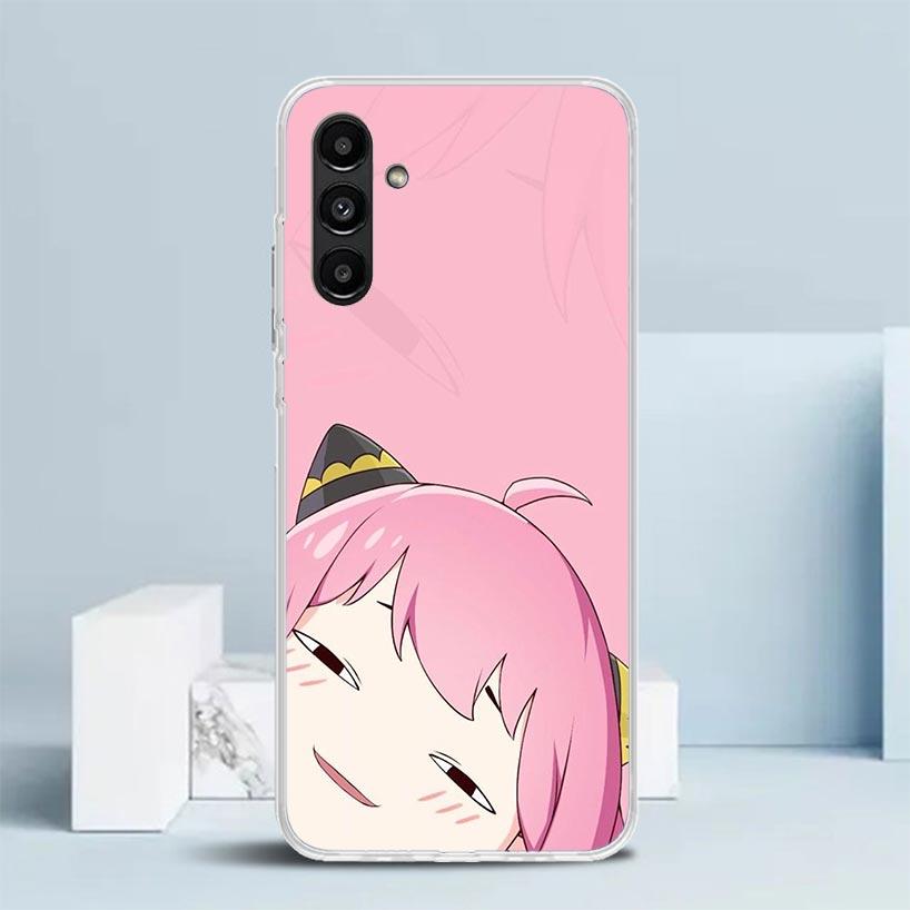 Чехол-обложка S-Spy Family Anya для Samsung Galaxy A17 A37 A57 A16 A26 A36 A56 A15 A14 A55 Чехол для телефона A13 A53 A25 A35 A24 A34 A23 A33 Ga