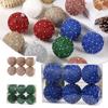 6Pcs 8cm Christmas Ball Ornaments Colorful Christmas Tree Pendants Glitter Christmas Ball  Party