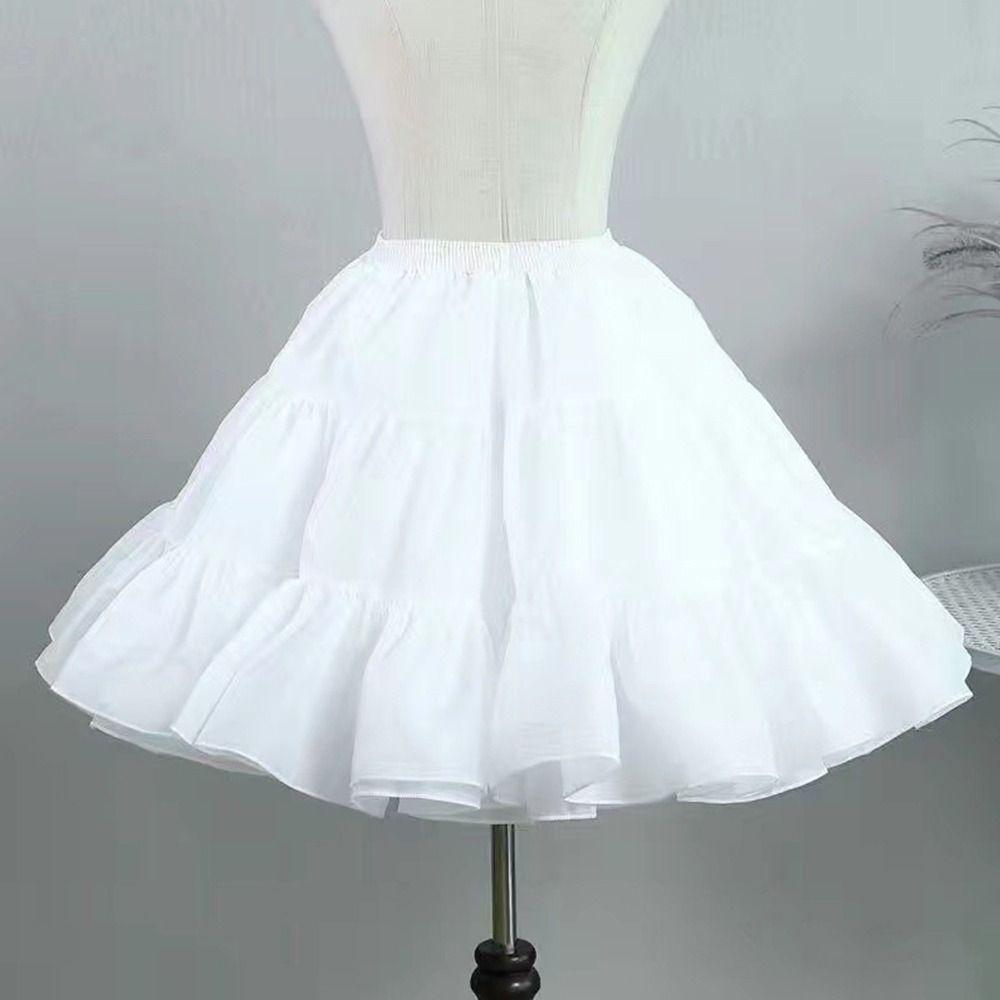 Белый подъюбник без обруча Подъюбники для бального платья Модные аксессуары для платья с цветами