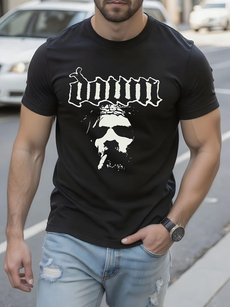 FACE Graphic Tee Heavy Metal Band Tshirt with Bold Graphi...
