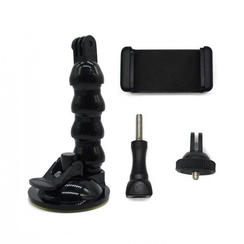 Suction Cup Car Mount for GoPro 13 12 11 10 Insta360 X4 GO 3 ACE PRO Xiaomi Yi SJcam SJ4000 AKASO EKEN Action Camera Accessories