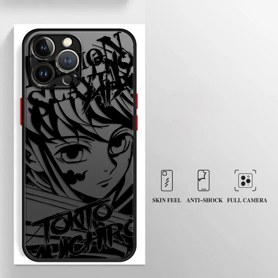 Японский крутой чехол Танджиро для Apple iPhone XR 16 14 8 7 SE 12 13 Mini 11 XS 11 Plus 15 Pro MAX Мягкая крышка 12Pro 16 Plus 14Pro