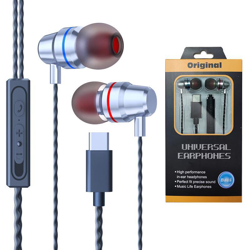 Наушники-вкладыши Heavy Bass Type-C для Huawei P30 Pro и Xiaomi