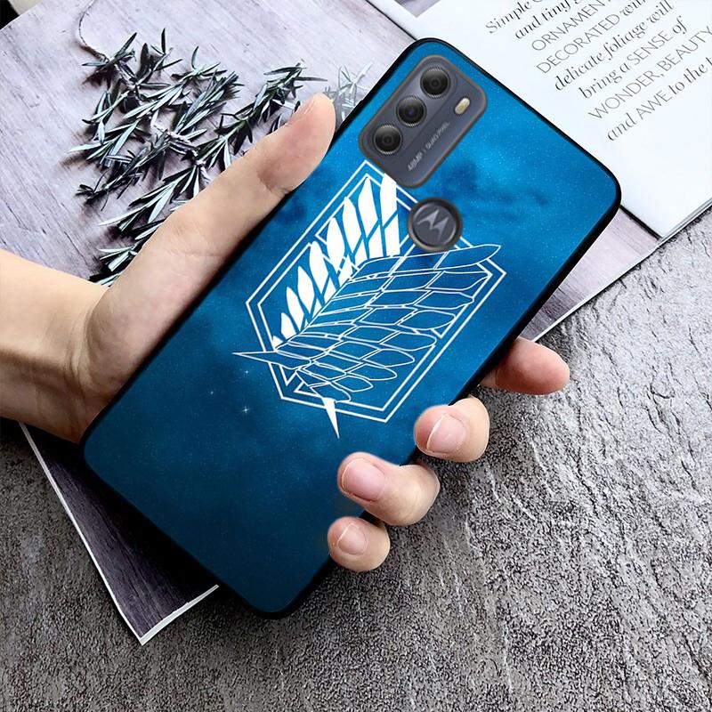 Чехол для телефона «Атака Титанов» для Motorola Moto E32 E20 E40 G22 G52 G20 G30 G100 G60 G50 G10 GPure GStylus G9 One Action Macro