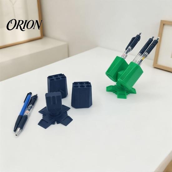 Подставка для ручки из PLA, 3D-печатный держатель для пусковой установки ракет, Карандашница-ракета для офиса, Держатель для стола, Органайзер для канцелярских принадлежностей с несколькими отделениями, Домашний