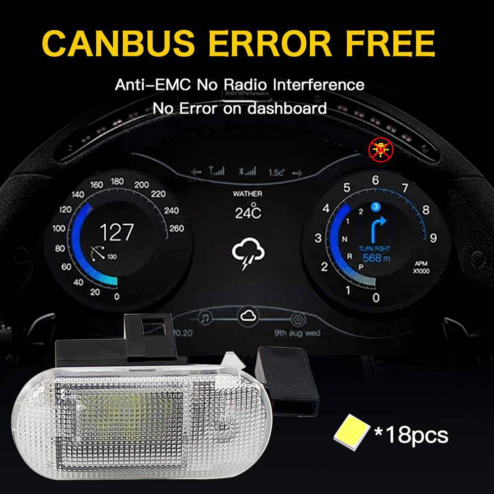 2шт внутренняя Canbus белая светодиодная лампа для перчаточного ящика для VW New Bettle Bora Caddy Golf MK4 Touran Touareg