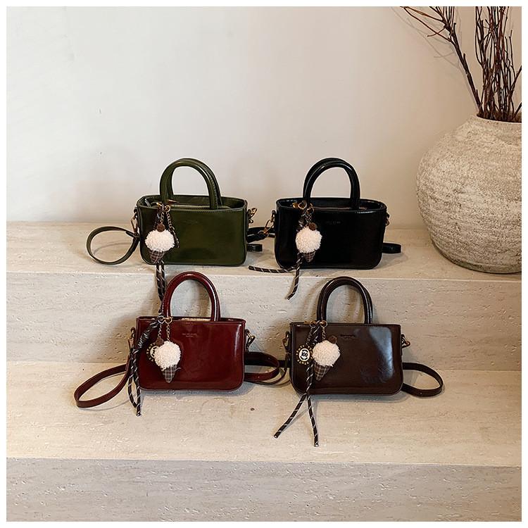 Ielgy Autumn Winter All-Match Fashion Cross-Body Portable Bucket Bag