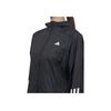 adidas Wind.Rdy Hyperglam Полосатая куртка с капюшоном и длинными рукавами с логотипом Женская верхняя одежда Черный IS8036