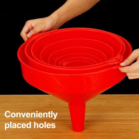 Набор пластиковых воронок пищевого класса с широким горлом для переливания жидкостей, масла, вина