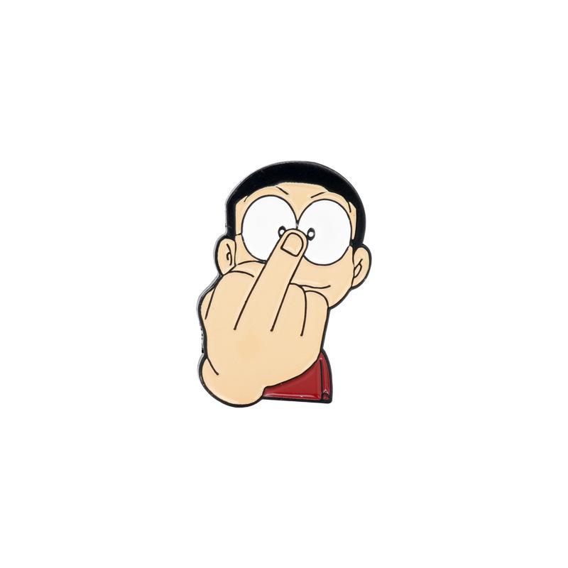 Anime Doraemon Robot Cat Nobita Brooch Badge