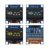 Модуль OLED-дисплея 0,96 дюйма SSD1306 I2C IIC SPI Последовательный 128X64 ЖК-дисплей 4 контакта Желто-синий Бело-синий для Arduino(Паяные штыревые разъемы)