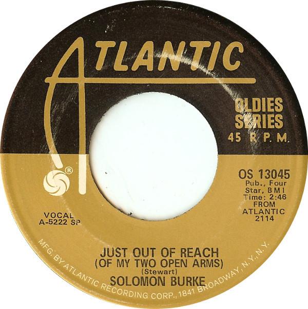 7-дюймовая пластинка SOLOMON BURKE ESTHER PHILLIPS Just Out Of Reach Of My Two Open A OS13045 Atlantic US SoulFunk Б/у