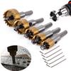 Carbide Tip HSS Hole Saw Drill Bits Set Stainless Steel Metal Wood Cutter Tool 16-30mm for Installing Locks