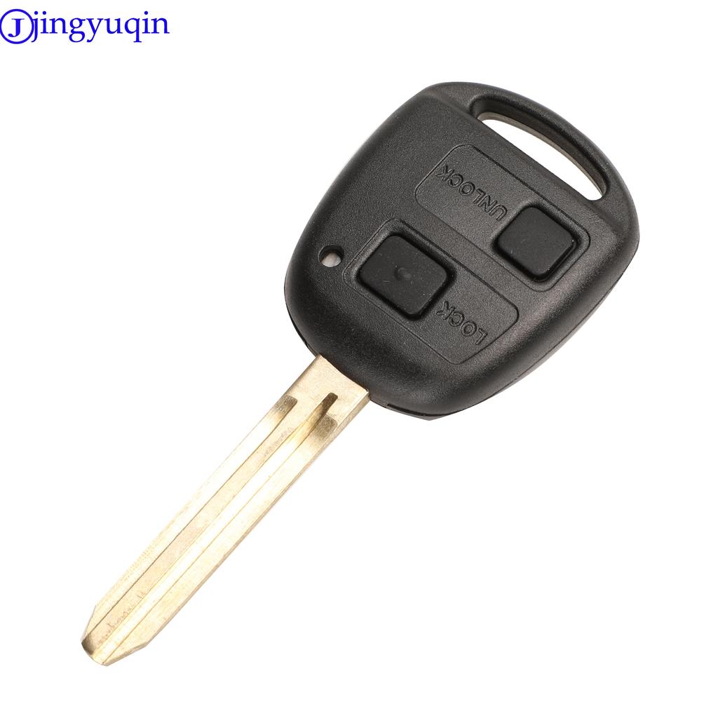 Jingyuqin Toy43 Toy48 2/3 кнопки чехол для автомобильного ключа чехол для Toyota Avensis Corolla для Lexus Rav4 с резиновой прокладкой