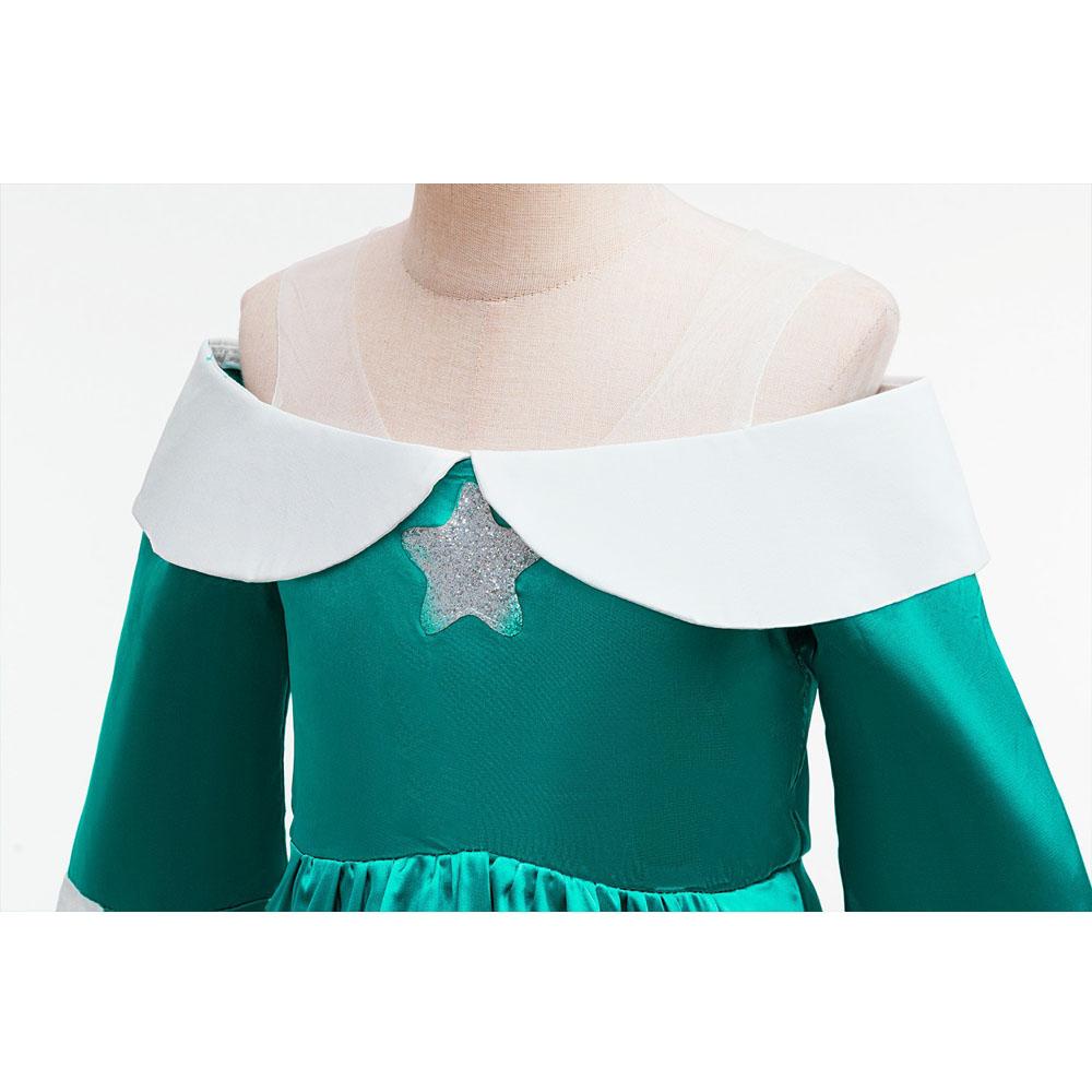Super Movie Rosalina Cosplay Costume Girls Princess Ball Gown Dress Kids Crown Accessories Full Set Halloween Carnival Outfit