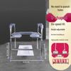Elderly Toilet Riser Frame with Raised Armrests and Squatting Pan