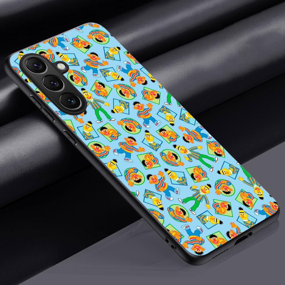 S-se-sameS classic anime street pattern Phone Case For Samsung Galaxy S26 S25 S24 S23 S22 S21 Plus Ultra Note20 Soft Black