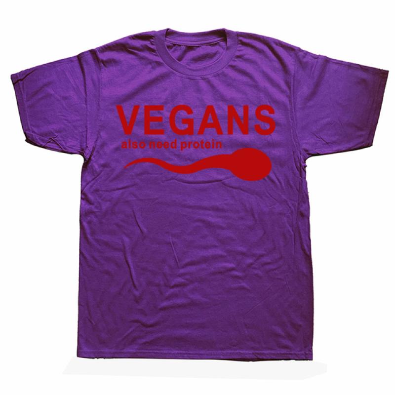 Забавные веганы, также нужны протеиновые лозунги, футболки с буквами, мужские белые футболки с 3D принтом овощей, вегетарианства, Harajuku