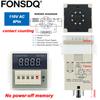 DH48J Counter Relay 1-999900 8 Pin 11Pin DC12V 24V AC110V 220V Contact Electronic Preset Digital Display Relay With Base 1