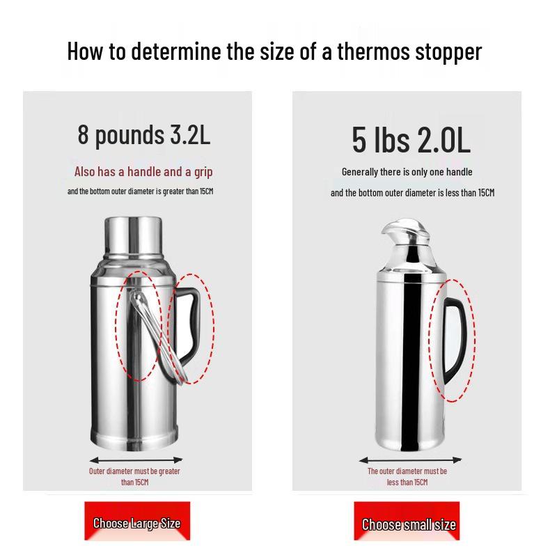 304 Stainless Steel Single Layer Vacuum Kettle - 1.6L Household Thermos with Spout