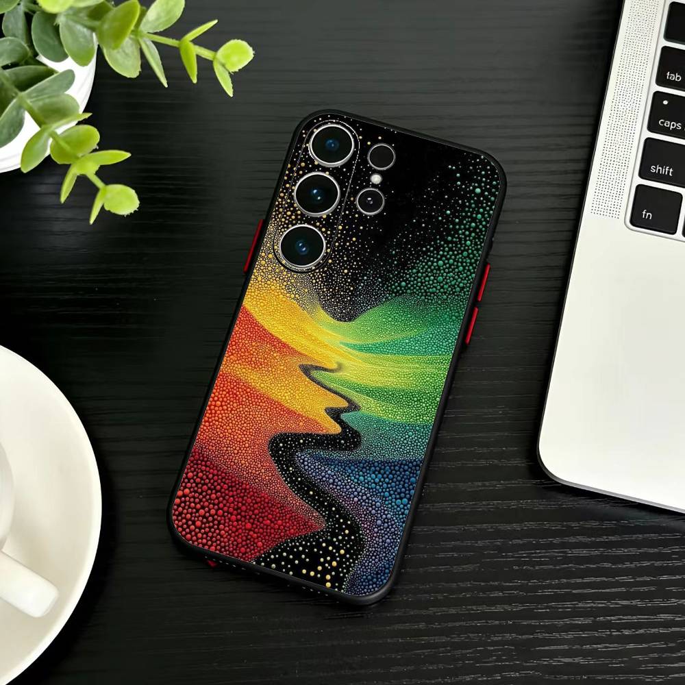 Фантастический пейзаж «Звездная ночь» Чехол для телефона Для Samsung S26,S25,S24,S23,S22,S21,S20,Plus,Fe,Lite,Другие Черный чехол
