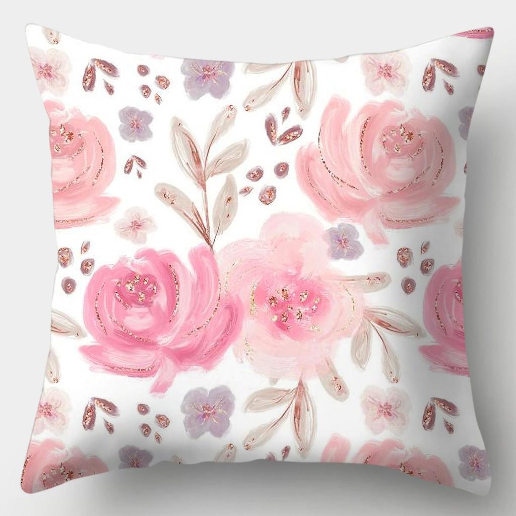 Наволочка Fresh Style 45 см X 45 см, квадратная наволочка для дивана, чехол для подушки с красивыми цветами