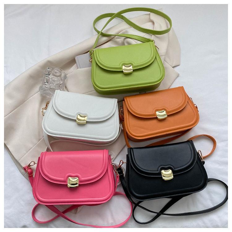 Trendy Simple Fashion Solid Color Shoulder Crossbody Bag For Women 2023 Spring Summer New Stylish Lady Bag
