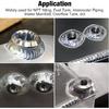 EVIL ENERGY 1/2" NPT Female Weld on Bung Fitting Aluminum 2PCS