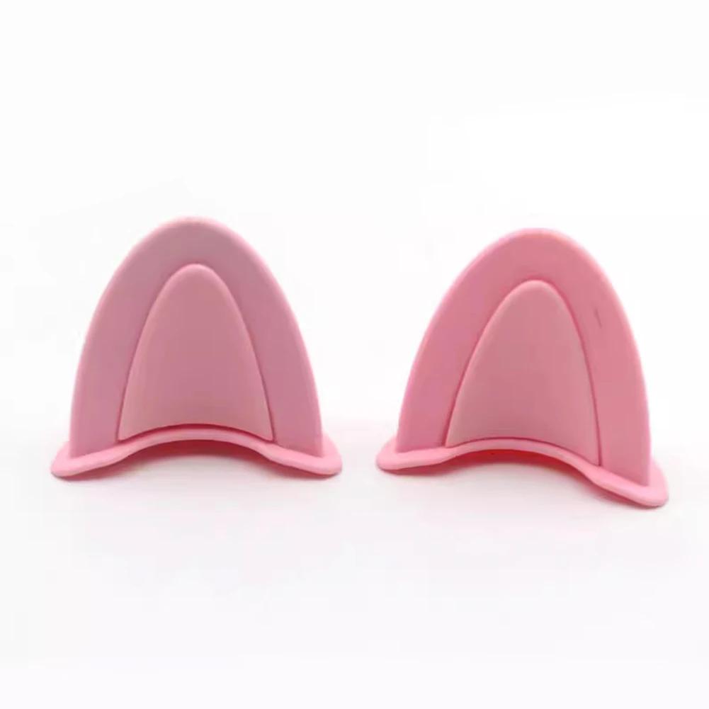 2Pcs Cute Cat Ears Helmet Decoration Motorcycle Electric Stickers Decor Multicolor Motorcycle Helmets Accessories Universal